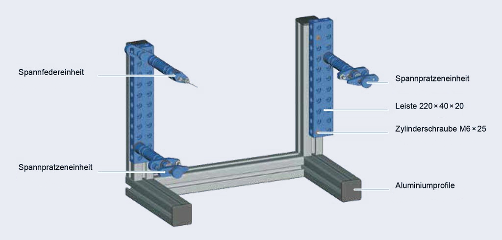 Alumess.maxx Kombination mit Standard-Aluminiumprofilen Alumess.maxx Kombination mit Standard-Aluminiumprofilen